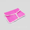 Pink Raw Canvas Cosmetic Bag sale